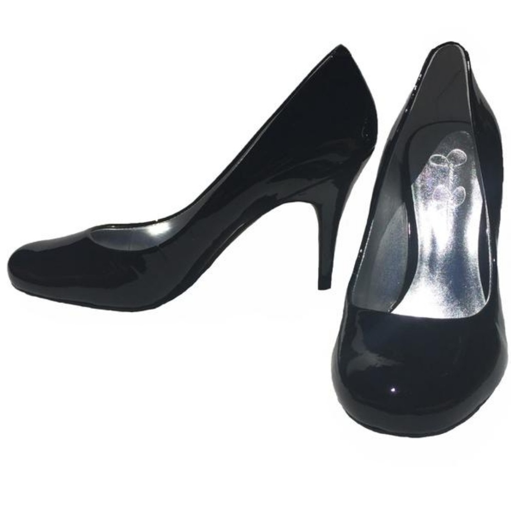 [Jessica Simpson] "Oscar" Black Patent Heels